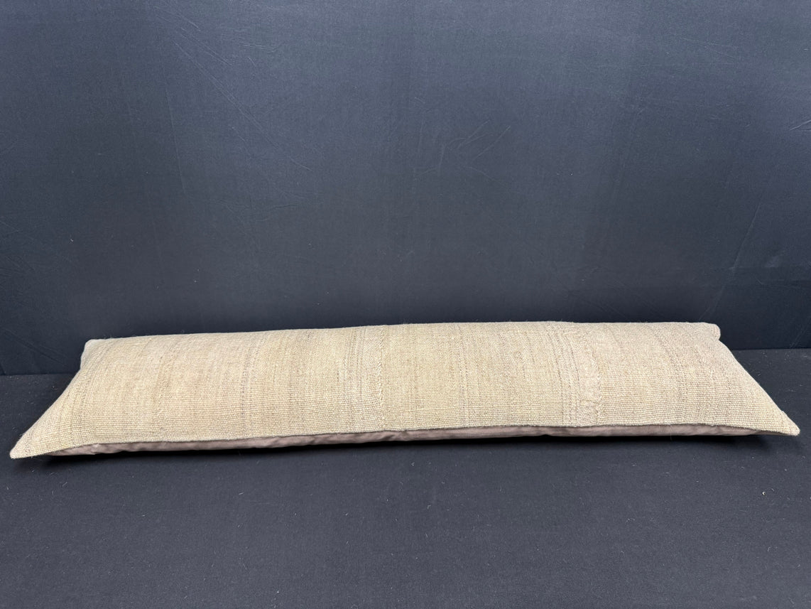 Turkish Hemp Pillow Cushion Natural Beige  Cushion Cover 12x46 #30290