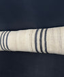 Turkish Hemp Pillow Cushion Natural Beige Black Cushion Cover 12x46 #30311