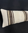 Turkish Hemp Pillow Cushion Natural Beige Brown Cushion Cover 12x46 #30320