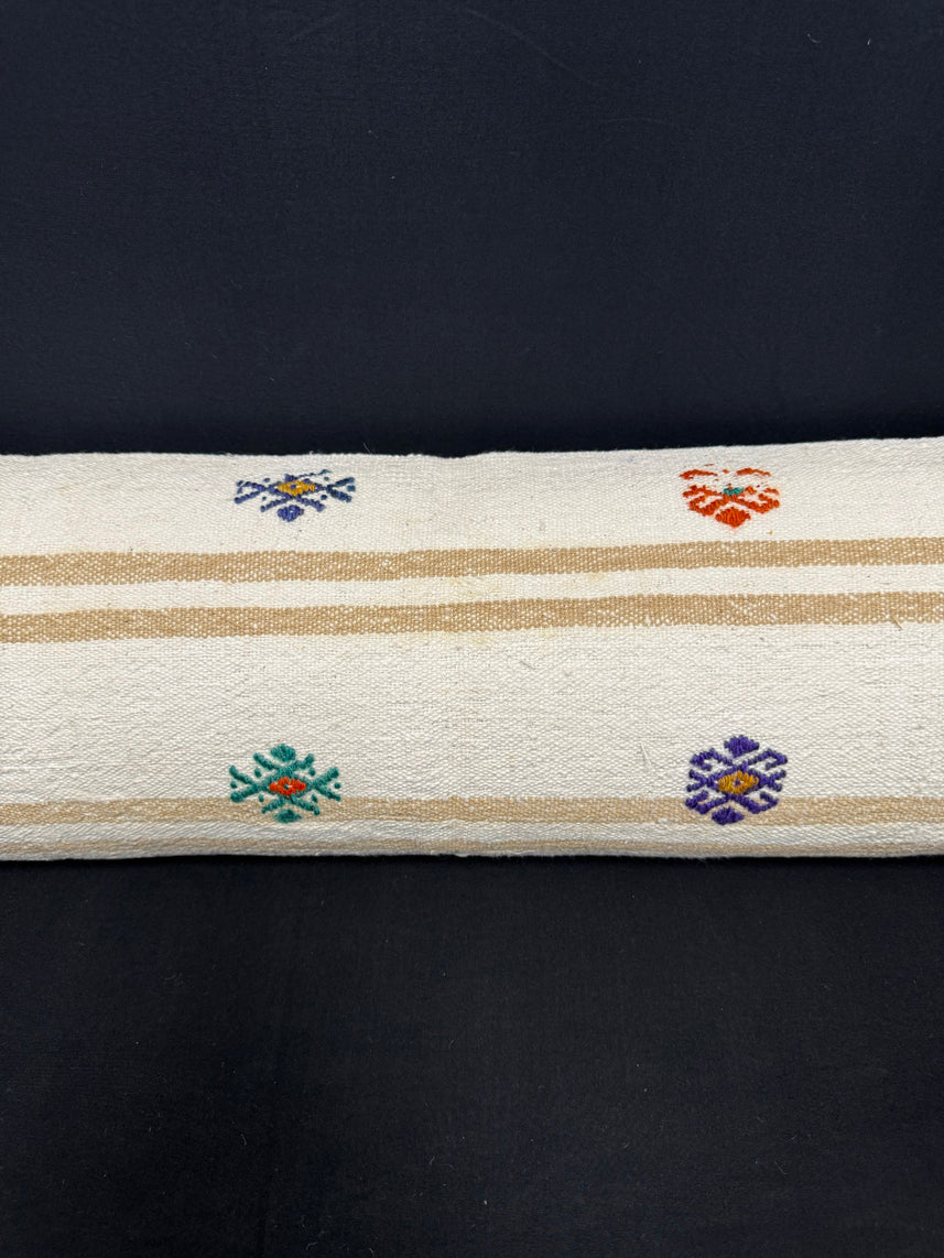 Turkish Hemp Pillow Cushion Natural Beige Brown Cushion Cover 12x46 #30305