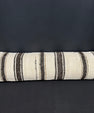 Turkish Hemp Pillow Cushion Natural Beige Black Cushion Cover 12x46 #30310