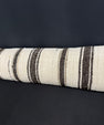 Turkish Hemp Pillow Cushion Natural Beige Black Cushion Cover 12x46 #30310