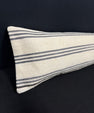 Turkish Hemp Pillow Cushion Natural Beige Gray Cushion Cover 12x46 #30304