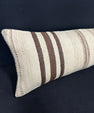 Turkish Hemp Pillow Cushion Natural Beige Brown Cushion Cover 12x46 #30328