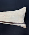 Turkish Hemp Pillow Cushion Natural Beige Brown Cushion Cover 12x46 #30291