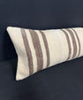 Turkish Hemp Pillow Cushion Natural Beige Brown Cushion Cover 12x46 #30292