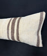 Turkish Hemp Pillow Cushion Natural Beige Brown Cushion Cover 12x46 #30292