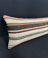 Turkish Hemp Pillow Cushion Natural Beige Black Cushion Cover 12x46 #30289