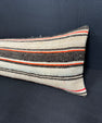 Turkish Hemp Pillow Cushion Natural Beige Black Cushion Cover 12x46 #30289