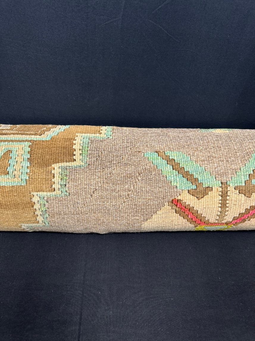 Turkish Hemp Pillow Cushion Natural Beige Brown Cushion Cover 12x46 #30525