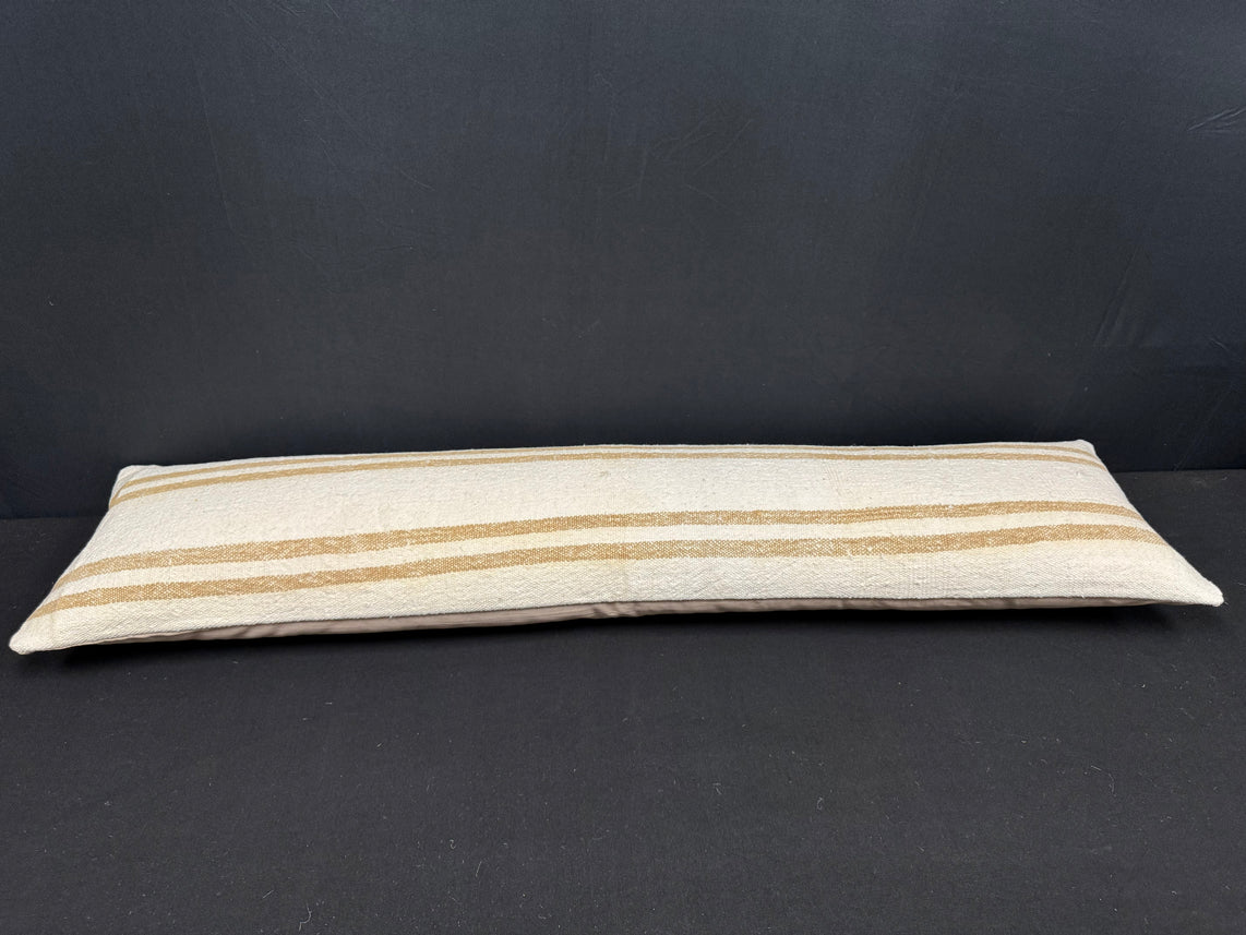 Turkish Hemp Pillow Cushion Natural Beige Brown Cushion Cover 12x46 #30312