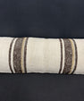 Turkish Hemp Pillow Cushion Natural Beige Brown Cushion Cover 12x46 #30316