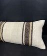 Turkish Hemp Pillow Cushion Natural Beige Brown Cushion Cover 12x46 #30316