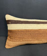 Turkish Hemp Pillow Cushion Natural Beige Brown Cushion Cover 12x46 #30332
