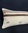 Turkish Hemp Pillow Cushion Natural Beige Brown Cushion Cover 12x46 #30324