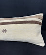 Turkish Hemp Pillow Cushion Natural Beige Brown Cushion Cover 12x46 #30324