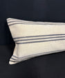 Turkish Hemp Pillow Cushion Natural Beige Gray Cushion Cover 12x46 #30323