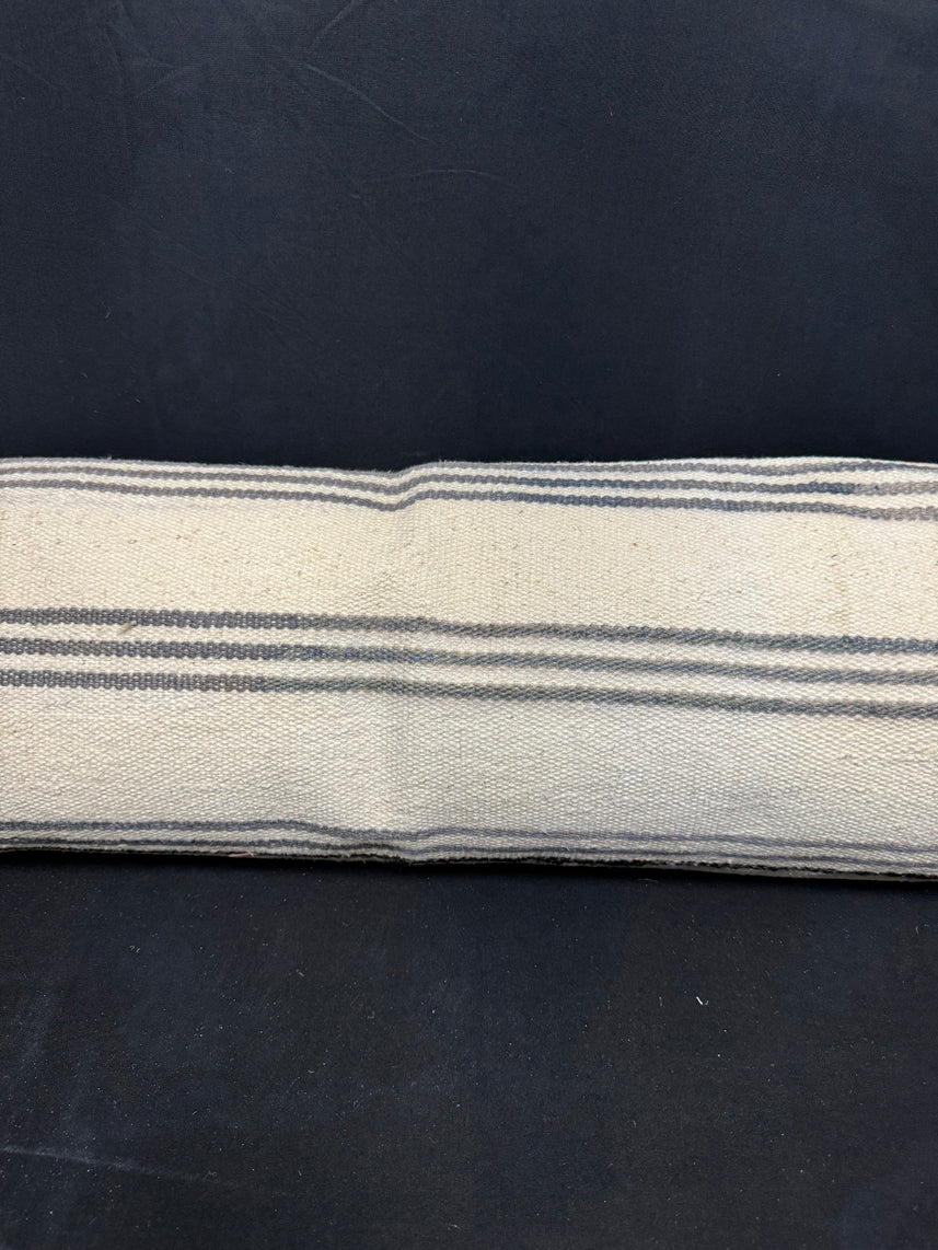 Turkish Hemp Pillow Cushion Natural Beige Gray Cushion Cover 12x46 #30323
