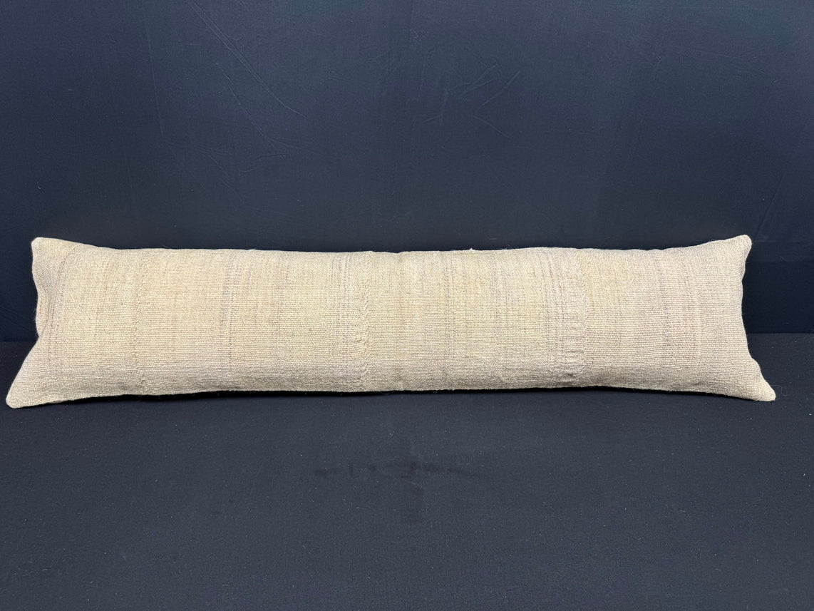 Turkish Hemp Pillow Cushion Natural Beige  Cushion Cover 12x46 #30322