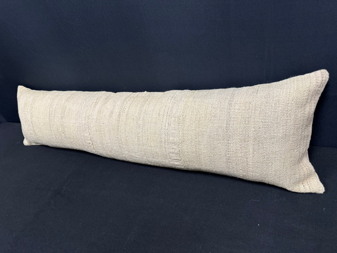 Turkish Hemp Pillow Cushion Natural Beige  Cushion Cover 12x46 #30322