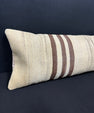 Turkish Hemp Pillow Cushion Natural Beige Brown Cushion Cover 12x46 #30285