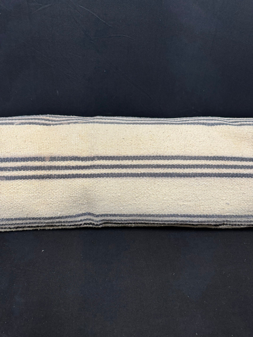 Turkish Hemp Pillow Cushion Natural Beige Gray Cushion Cover 12x46 #30331