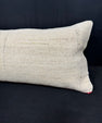 Turkish Hemp Pillow Cushion Natural Beige Red Cushion Cover 12x46 #30330