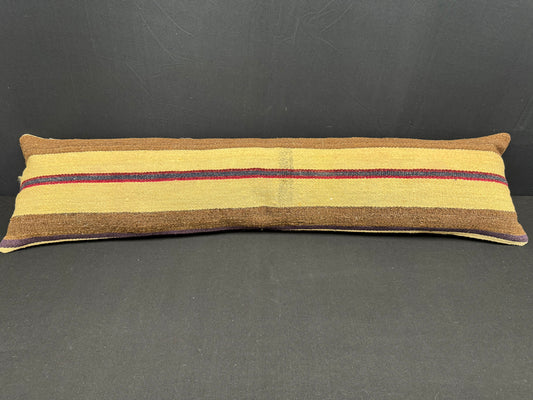 Turkish Hemp Pillow Cushion Natural Beige Brown Cushion Cover 12x46 #30336