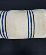 Turkish Hemp Pillow Cushion Natural Beige Blue Cushion Cover 14x45 #18051