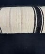Turkish Hemp Pillow Cushion Natural Beige BlackCushion Cover 14x45 #18020