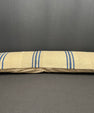 Turkish Hemp Pillow Cushion Natural Beige Blue Cushion Cover 14x45 #18043