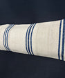 Turkish Hemp Pillow Cushion Natural Beige Blue Cushion Cover 14x45 #18043