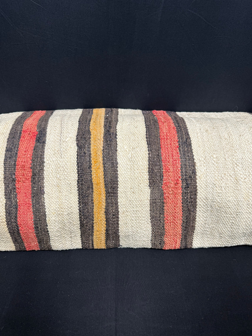 Turkish Hemp Pillow Cushion Natural Beige Brown Cushion Cover 14x45 #18070