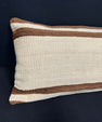 Turkish Hemp Pillow Cushion Natural Beige Brown Cushion Cover 14x45 #18027