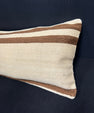 Turkish Hemp Pillow Cushion Natural Beige Brown Cushion Cover 14x45 #18027