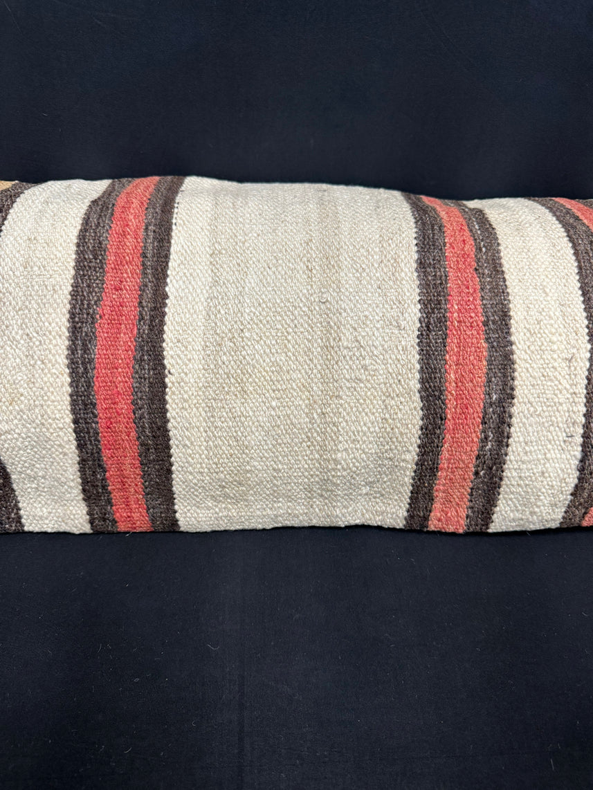 Turkish Hemp Pillow Cushion Natural Beige Brown Cushion Cover 14x45 #18002