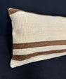 Turkish Hemp Pillow Cushion Natural Beige Brown Cushion Cover 14x45 #18053