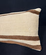 Turkish Hemp Pillow Cushion Natural Beige Brown Cushion Cover 14x45 #18053