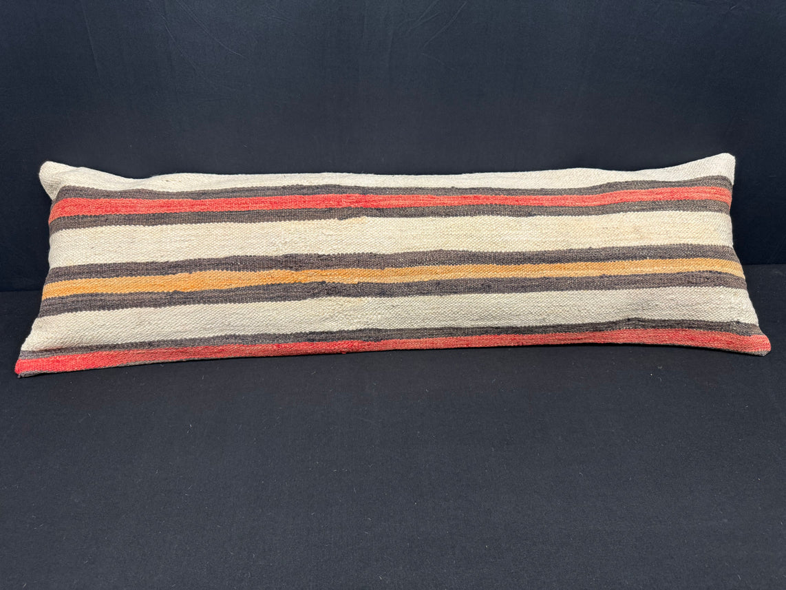 Turkish Hemp Pillow Cushion Natural Beige Brown Cushion Cover 14x45 #18028