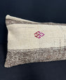 Turkish Hemp Pillow Cushion Natural Beige Gray Cushion Cover 14x45 #18019