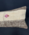 Turkish Hemp Pillow Cushion Natural Beige Gray Cushion Cover 14x45 #18019