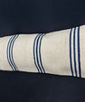Turkish Hemp Pillow Cushion Natural Beige Blue Cushion Cover 14x45 #18005