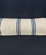 Turkish Hemp Pillow Cushion Natural Beige Blue Cushion Cover 14x45 #18008