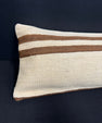 Turkish Hemp Pillow Cushion Natural Beige Brown Cushion Cover 14x45 #18029