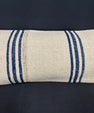 Turkish Hemp Pillow Cushion Natural Beige Blue Cushion Cover 14x45 #18012