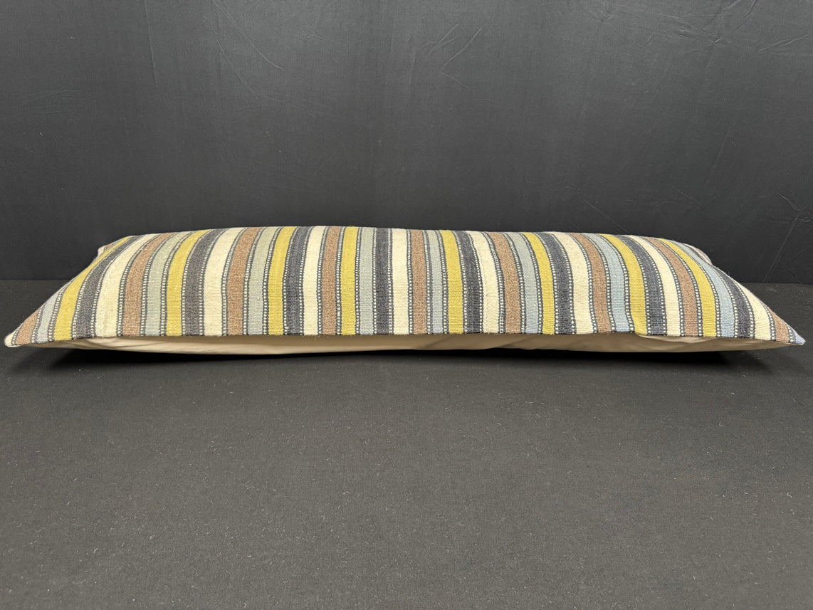 Turkish Hemp Pillow Cushion Natural Beige Brown Cushion Cover 14x45 #18032