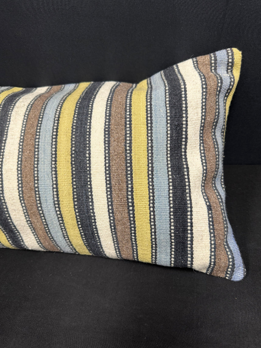Turkish Hemp Pillow Cushion Natural Beige Brown Cushion Cover 14x45 #18032