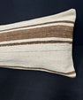 Turkish Hemp Pillow Cushion Natural Beige Brown Cushion Cover 14x45 #18036