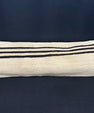 Turkish Hemp Pillow Cushion Natural Beige Black Cushion Cover 14x45 #18009