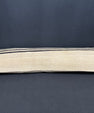 Turkish Hemp Pillow Cushion Natural Beige Black Cushion Cover 14x45 #18009